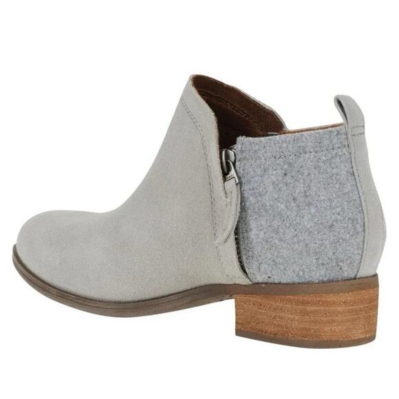 TOMS Deia Women’s Shoes 10MAnkle Boots Suede Leather Slip On Booties Zip Comfort - Picture 1 of 7